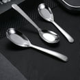 thumbnail image 4 of Hicess Soup Spoon Eco-friendly Rust-proof Stainless Steel Thickened Ice Cream Spoon Accessories for Home, 4 of 8