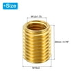 thumbnail image 2 of Uxcell Brass Threaded Repair Insert Nut, 5 Pcs M16x2 to M12x1.75 Thread Sleeve Reducing Nut Screw Reducer 20mm, 2 of 6