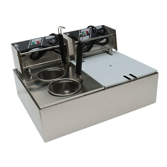 INTBUYING Electric 2 in1 Multifunctional Noodle Pasta Maker with 20L Double Cylinder 2 Hole 9 Grids Stainless Steel