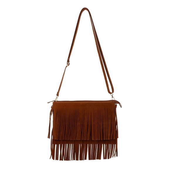 Pawsdot Women Crossbody Bags Light Brown Polyester 1Set Large Capacity Women Party