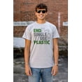 thumbnail image 4 of Save the Planet Go-Green Earth Day Plus Size Crewneck Graphic Tee Shirt Brisco Brands 2X, 4 of 5