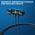 thumbnail image 3 of Auriculares Bluetooth inalámbricos con cuello halter Auriculares deportivos multifunción In-Ear 5.0 Unisex Máxima comodidad, 3 of 8