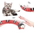 thumbnail image 2 of Induction Snake Interactive Cat Toys Kids Electronic Pet Trick Mischief Toy Rechargeable RC Animal Funny Novelty Gift heqiyong LED, 2 of 2