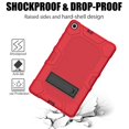 thumbnail image 7 of Dteck Galaxy Tab A 10.1 2019 Case, Dual Layer Hybrid Rugged Shockproof Case Kickstand Hard Protective Cover for Samsung Galaxy Tab A 10.1 inch 2019 Model SM-T510/T515, Red, 7 of 7