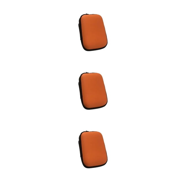 Inteprter Bolsa de almacenamiento de cable de datos Organizador de estilo simple Bolsa de interior al aire libre Naranja Naranja 3Conjunto