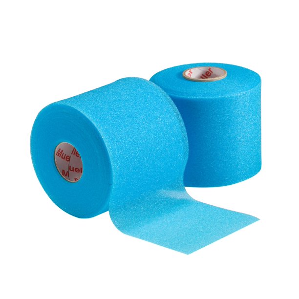 Mueller Mwrap Pretaping Underwrap, Aqua, 2 Pack, 2.75" x 21.4 yd each