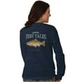 thumbnail image 3 of Gill McFinn Cutthroat Trout Fisherman Plus Size Long Sleeve Graphic Tee Shirt Brisco Brands 2X, 3 of 5