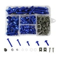 thumbnail image 2 of Pernos de motocicleta DYNWAVEMX 177 piezas M5 M6 Azul Pernos de carenado, 2 of 5