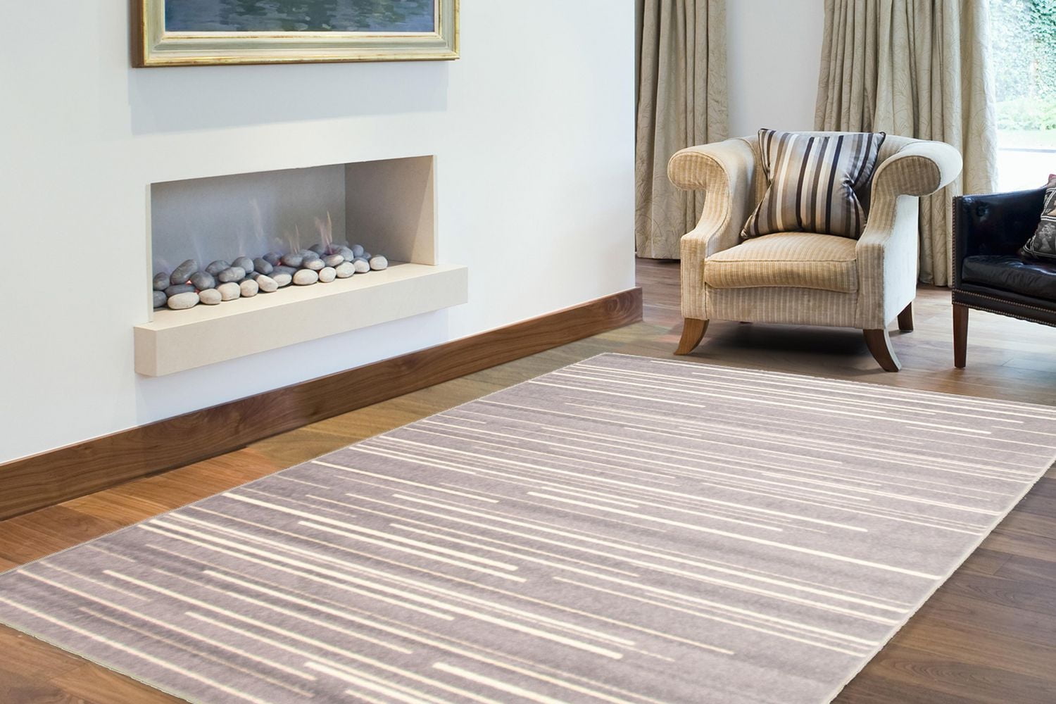 ECARPET Striped Area Rug