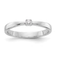 thumbnail image 1 of SS White Ice .03ct. Diamond Ring Size 7, 1 of 3