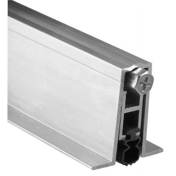 Pemko Aluminum Automatic Door Bottom, Mill Finish, PemkoPrene, 9/16”W x 36"L x 1-3/8”H (411APKL36)