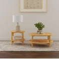 thumbnail image 2 of Camillo Ensemble de 2 Pcs Table Basse Ronde et Bout de Canapé Érable, 2 of 12
