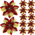 thumbnail image 1 of artificiales de Pascua para decoración de Navidad, adornos de árbol de Navidad para Navidad, Año Nuevo(Rojo y negro)(), 1 of 4