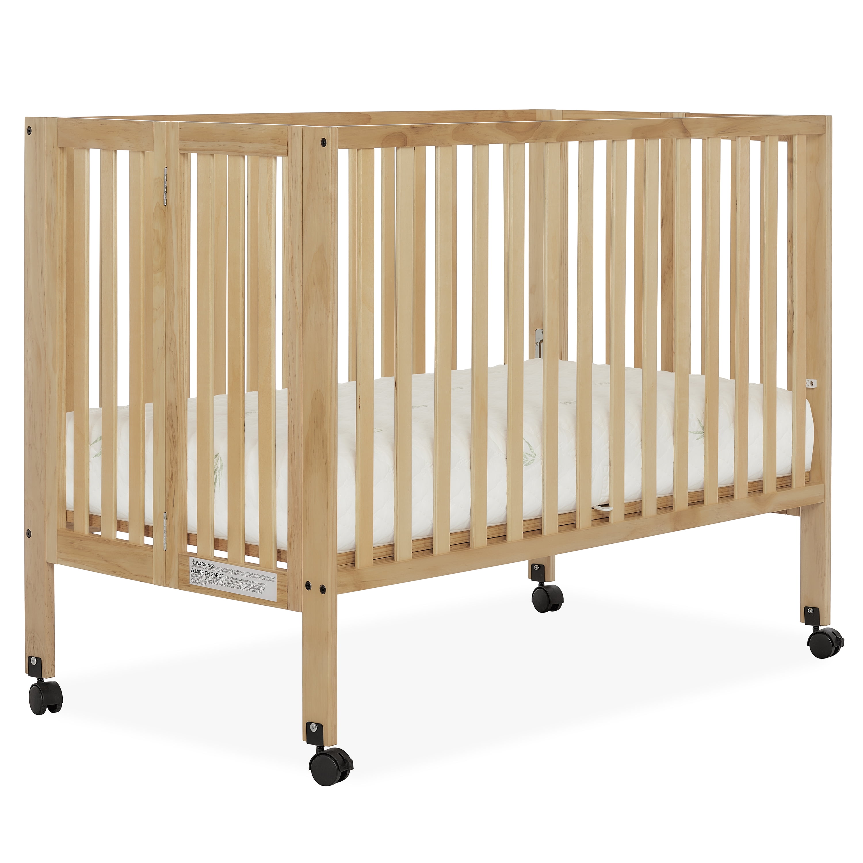 Dream On Me Quinn FullSize Folding Crib, Patent Folding System in