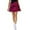 Wine, variant on ibiyuan Spring Skirts For Women Golf Skirts for Women Curved Hem High Waisted Athletic Skort Tennis Skirt with Pockets for Pickleball Casual