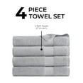 thumbnail image 5 of Regency Heights Plush Towel Set, Light Grey Solid Print, 4-Piece, 5 of 8