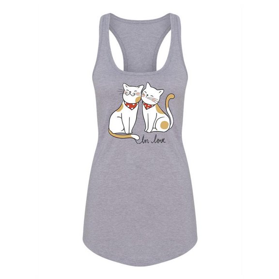 Kittens In Love Racerback Tank Women -Image by Shutterstock, Female Large