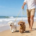 thumbnail image 5 of Rewenti Double Dog Leash with Foam Handle Gradient Nylon Rope for Two Dogs Double Hook Walking Lead for Small to Medium Dogs, 5 of 5