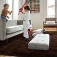 thumbnail image 3 of Lochas Soft Fluffy Rugs Shaggy Area Rug for Bedroom Indoor Modern Carpets,4'X6',Coffee, 3 of 6