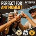 thumbnail image 3 of Rationale Brewing Non-Alcoholic Cherry Blossom Japanese Style Lager, 6 Pack, 12 fl oz Cans, Premium Craft Non-Alcoholic Beer, Zero Alcohol, Brewed with Rice and Saphir Hops, 3 of 8