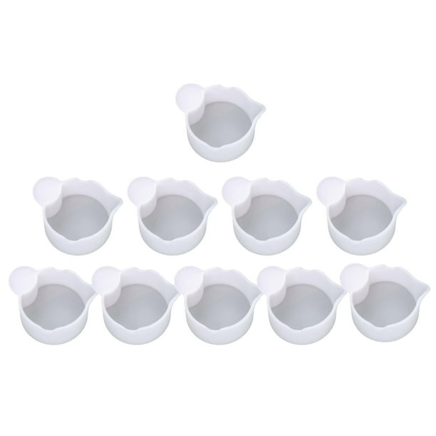 Dispensador de vasos de silicona, agitadores, vaso mezclador de resina epoxi, juego de herramientas de pegamento para bricolaje Ranura para tarjeta 46x35x20mm