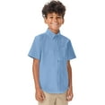 thumbnail image 5 of Classroom School Uniforms Little Kid Short Sleeve Oxford Shirt 57661, 4, Light Blue, 5 of 7