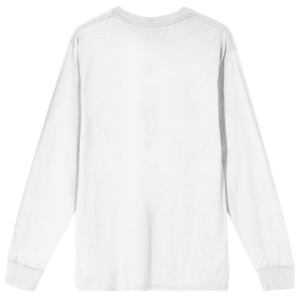 Death Note Black-and-White Shinigami Adult White Long-Sleeve Death Note Black-and-White Shinigami Adult White Long-Sleeve