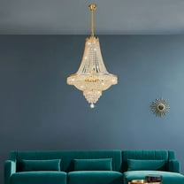 FETCOI Modern Luxury K9 Crystal Chandelier Home Ceiling Light Pendant Lighting Fixture