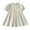 Beige, variant on Girl Dresses Floral Print Neck Short Sleeve Ruffles Pleated Dress Everyday Wear Dress for Girls Beige 3 Years-4 Years