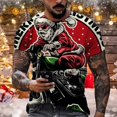 thumbnail image 1 of Camiseta Unisex 2022 para hombre, camiseta ligeramente elástica de Navidad, traje de fiesta para hombre, ropa de calle, camisetas de manga corta Hip Pop geniales, 1 of 4