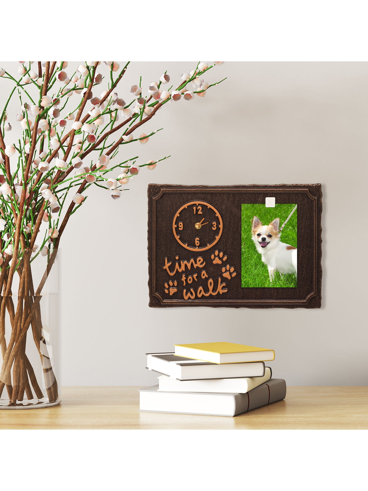 Whitehall Products Pet Photo Plaque Wall Clock - Thumbnail 2