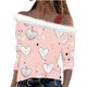 thumbnail image 2 of Xuyuer Valentine Shirt Women Love Heart Graphic Sloping Shoulder Suspender Shirt Funny Valentine's Day Gift Shirts Love Tops, 2 of 7