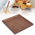 thumbnail image 4 of Black Walnut Tray, Wide Use Black Walnut Comfortable To Hold Tea Tray  For Home Medium Square, 4 of 8