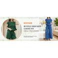 thumbnail image 5 of Women's 2 Piece Smocked Top Wide-Leg Pants Set High Waist Lounge Outfit Casual Boho Matching Set, 5 of 7