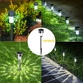 thumbnail image 6 of 12 Pack Solar Lights Outdoor, Stainless Steel Solar Garden Lights, Waterproof LED Landscape Light for Patio Yard Decoration, Cool White, 6 of 8