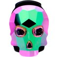 thumbnail image 2 of Body Candy 14G Women Black PVD Steel Aurora Accent Sugar Skull Barbell Tongue Ring Body Piercing Jewelry 5/8, 2 of 3