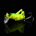 thumbnail image 1 of 5 Señuelos De Pesca De 4 Cm, Cebo Duro De Saltamontes Artificial # 2, Material ABS, Anzuelos Triples Realistas, Pesca En Agua Superior Para Peces De Boca Pequeña, 1 of 7