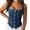 Blue, variant on Baberdicy Denim Suspender Tank Tops - 2025 Buckle Strap Vests (Dark Wash, Streetwear & Casual Summer Outfits) Blue S