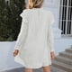thumbnail image 4 of Vestido De Otoño Para Mujer, Vestido De Mujer De Color Puro Con Cuello Levantado Informal Para Viajes ANGGREK Otros, 4 of 6