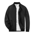 thumbnail image 2 of MADHERO Men's Lightweight Bomber Jacket Classic Zip Up Baseball Flight Jacket Casual Windbreaker Outerwear with Arm Pocket, 2 of 6