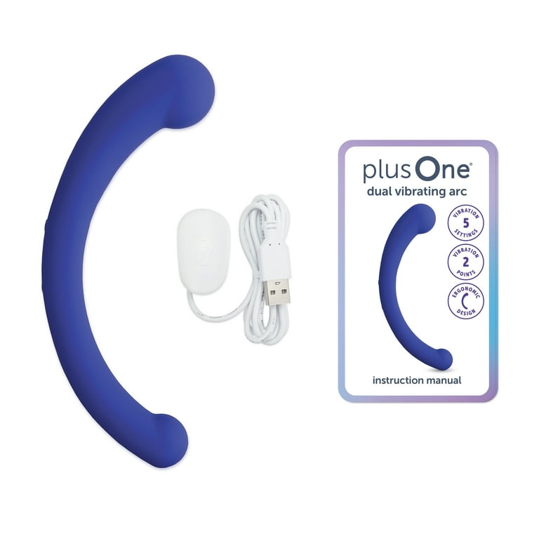 plusOne Vibrating Dual Arc Massager, 10 Vibration Settings, Waterproof -  Walmart.com