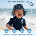thumbnail image 6 of American Trends Baby Sun Hats UPF 50+ Toddler Bucket Hats Sun Protection Baby Swim Hat Summer Beach Hat Wide Brim Kids Bucket Hats for Boys Girls, 6 of 8