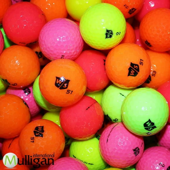 Mulligan - 50 Wilson Staff Fifty Elite 5A/4A Recycled Used Golf Balls, Mix
