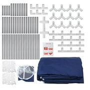 91 Inch Large Kid Baby Playpen Playard With Basketball Hoop,Folding Breathable Mesh Infant Children Play Game Fence for Indoors Outdoors Home