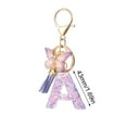thumbnail image 2 of Dadiaei Fashion Alphabet Initial Letter Keychain for Women - Personalized Tassel Butterfly Pendant Key Ring for Purse Handbags Girls Gifts (A-Z), 2 of 5