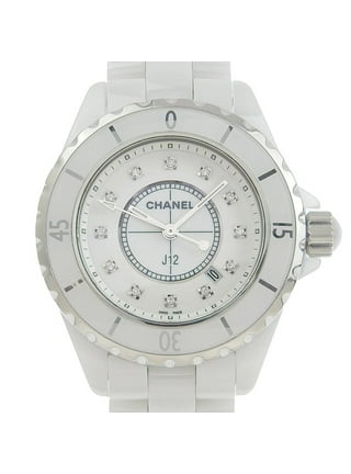 Pre-Owned Chanel CHANEL J12 Untitled World Limited 1200 H5582 Silver/White  Dial Used Watch Men's (Good) 