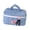 Blue, variant on User Friendly Fabric Plaids Toiletry Bag With Quilted Heart Detail Spacious Interior Hand Carry For Travel Individual Care