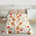 thumbnail image 2 of Homewish Cartoon Gingerbread Man Bedding Comforter Set,Red Berry Xmas Ball Twin Comforter Sets,Christmas Candy Cane Bedding Set For Boys Kids,Super Cozy Room Decor Reversible,2pcs, 2 of 8