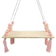 thumbnail image 1 of Nordic Wind Wall Wooden Hanging Board Octagonal Wooden Beads Tassel Storage Board Wall Hanging Shelf, 1 of 3