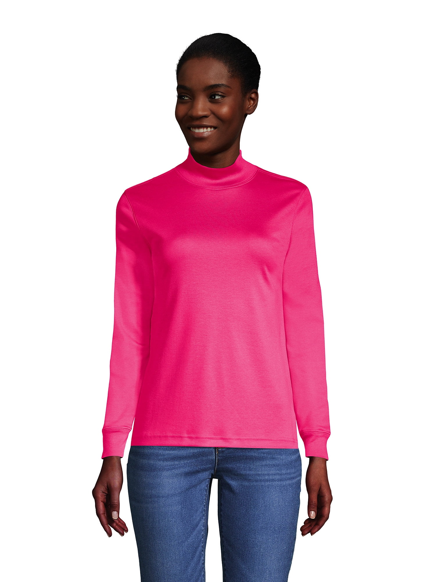lands end petite mock turtleneck